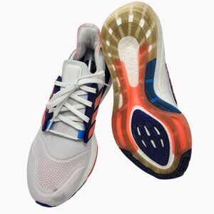 Adidas Ultraboost 2022 Running Shoes Womens 9.5 White Mesh Light wear